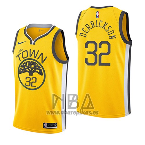 Camiseta Golden State Warriors Marcus Derrickson NO 32 Earned 2018-19 Amarillo